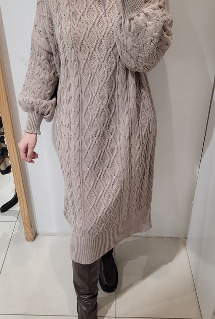 Sweaterdress Tiffany - TAUPE