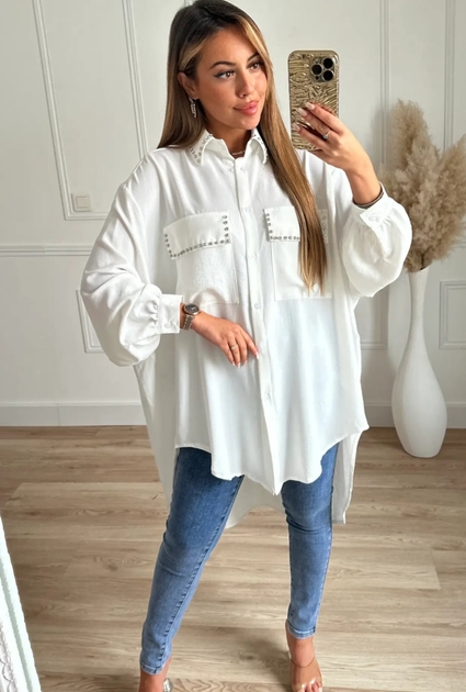 Blouse Diamond - WIT
