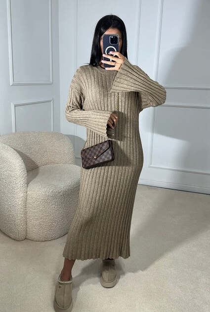 Jurk Alexa - BEIGE