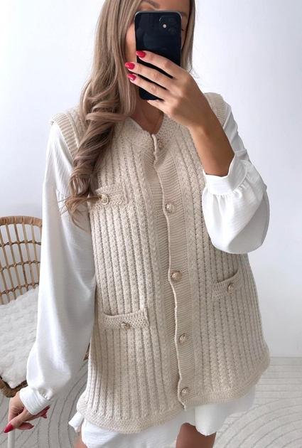 Gilet Sasha -  CRÈME 
