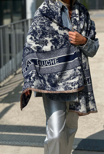 Sjaal Rive Gauche - BLAUW