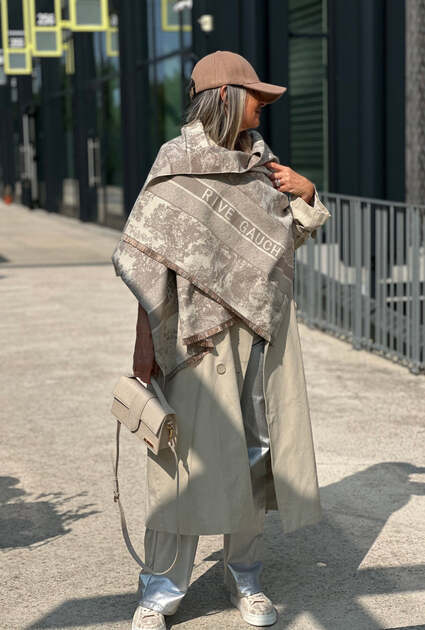 Sjaal Rive Gauche - TAUPE