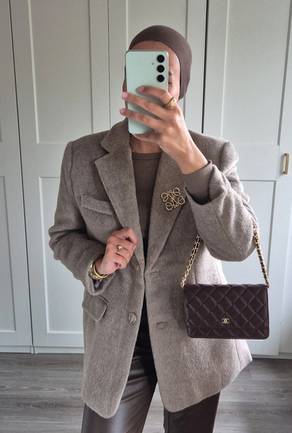 Blazer Izza - TAUPE