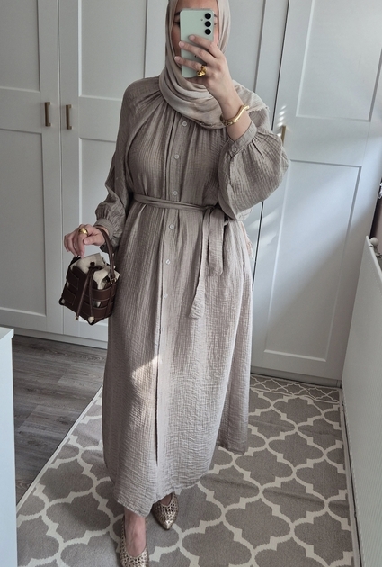 Jurk Mai - TAUPE