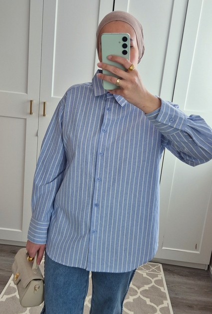Blouse Oxford - BLUE