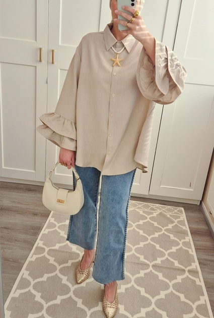 Blouse Mila - BEIGE