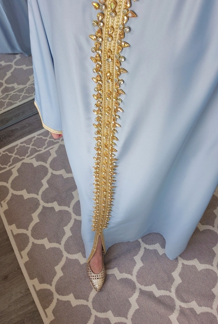 Abaya Yasmin - BLAUW