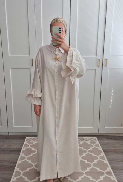 Jurk Adila - BEIGE