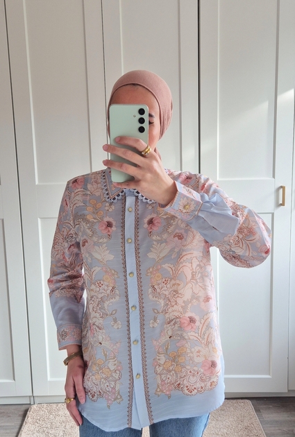 Blouse Sophie - BLAUW