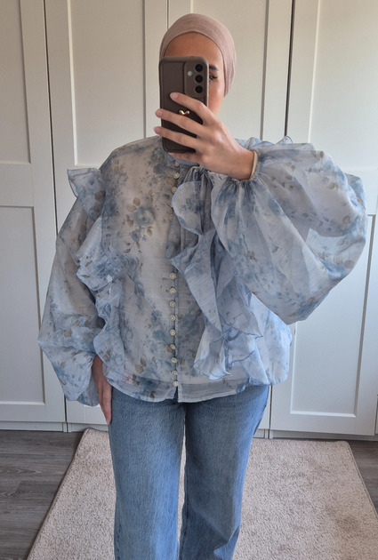 Blouse Yasmina - BLAUW