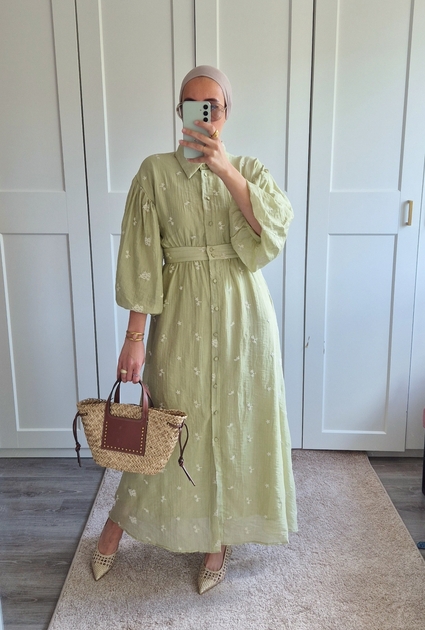 Dress Magnolia - GROEN