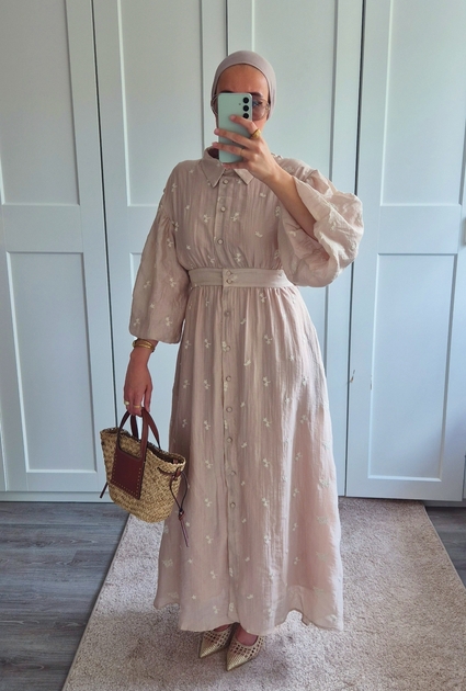 Jurk Magnolia - BEIGE