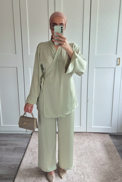 Set Satine - MINT GROEN