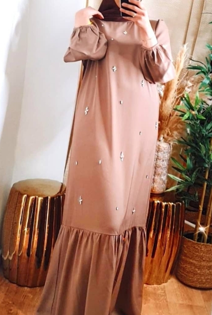 Jurk Farah - TAUPE