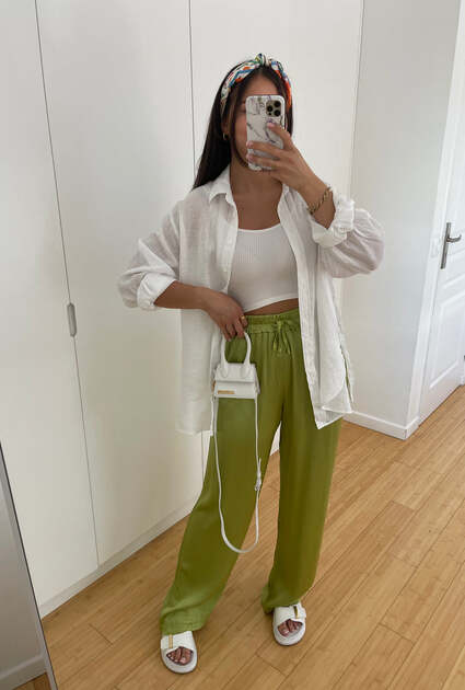 Broek Melody - LIME 