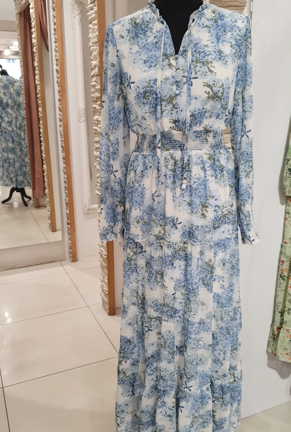Jurk Blue Garden