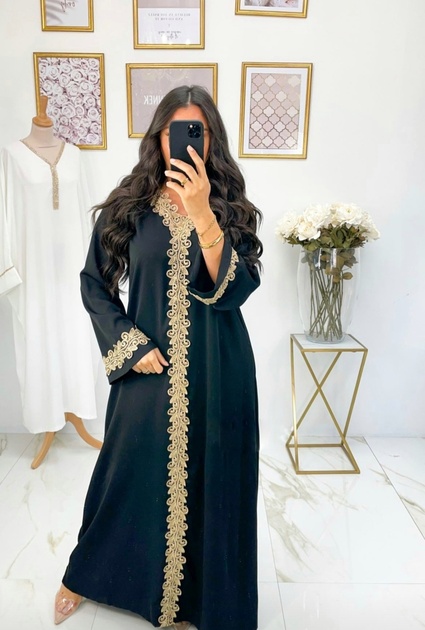 Abaya Muna - ZWART